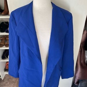 Nine West Plus Size Blazer- Royal Blue